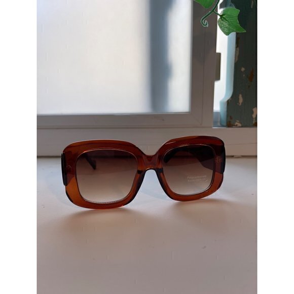 Sightseeing Tour Square Frame Sunglasses Brown - Picture 5 of 8